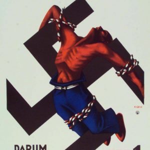 Plakat zur Reichstagswahl 1932: "Der Arbeiter im Reich des Hakenkreuzes!"