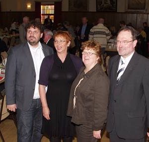 Der Vorstand mit Guido van den Berg, Gabriele Frechen, Ute Meiers und Bernhard Hadel. (Foto: Kurth)