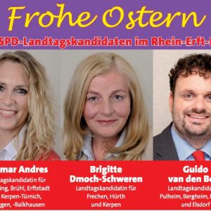 Osteranzeige von Dagmar Andres, Brigitte Dmoch-Schweren und Guido van den Berg