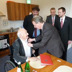 Ehrung von Paul Spix für 40 Jahre Mitgliedschaft