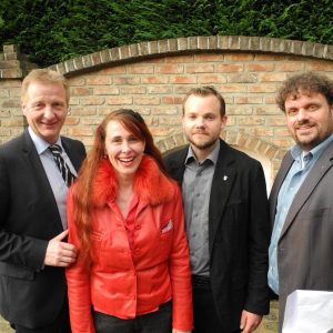Ralf Jäger, Sonja Mies, Jens Baars und Guido van den Berg