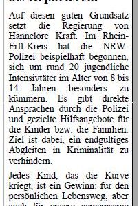 Vorbeugen statt Reparieren!
