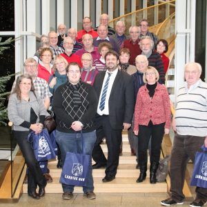 Besuchergruppe Bedburger Einigkeit mit Peter-Josef Drexler
