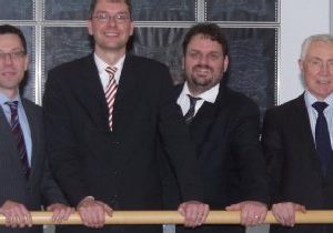 Dierk Timm, Florian Herpel, Guido van den Berg MdL und Hans Krings