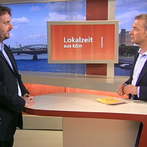 Guido van den Berg MdL mit WDR-Moderator Henning Quanz
