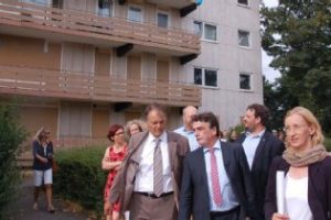 Minister Groscheck besucht Bergheim Süd-West