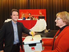 Johannes Stracke auf dem Kreisparteitag