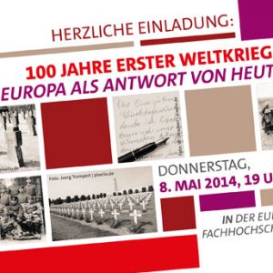 Einladung zur Veranstaltung 100 Jahre erster Weltkrieg