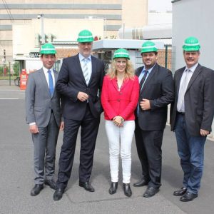 Sebastian Hartmann MdB, Minister Garrelt Duin, Guido van den Berg MdL, Dagmar Andres MdL und Dieter Faust