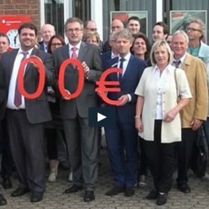 Übergabe der Erlöse 2014 der Sportstiftung der Kreissparkasse Köln