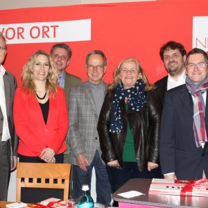Jochen Ott MdL, Dagmar Andres MdL, Achim Leirich, Jürgen Becher, Brigitte Dmoch-Schweren MdL, Guido van den Berg MdL und Sascha Solbach
