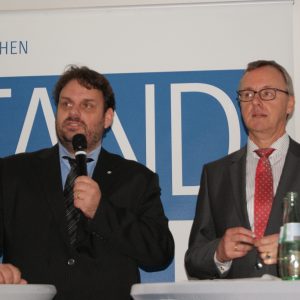 Guido van den Berg MdL und der RWE Power-Vorstandsvorsitzender Matthias Hartung