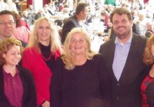 Neu gewählter SPD-Kreisvoirstand: Dierk Timm, Claudia Lemke, Dagmar Andres MdL, Brigitte Dmoch-Schweren MdL, Guido van den Berg MdL und Ute Meiers