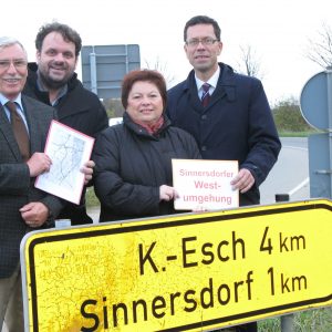 Hans-Rudolf Müller, Guido van den Berg MdL, Marlies Stroschein und Dierk Timm (v.l.n.r.)