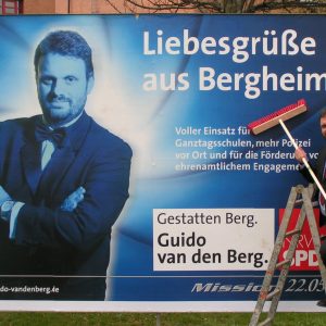 Guido van den Berg stellt seine Kampagne vor.