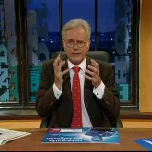 Die Plakate von Guido van den Berg bei der Harald Schmidt Show