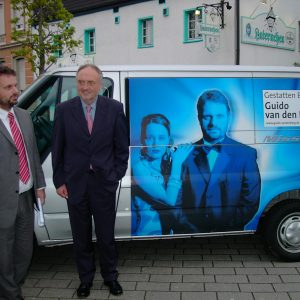 Vorstellung des Wahlkampfbuses