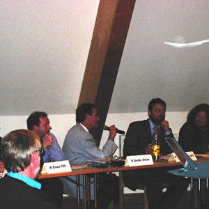 Guido van den Berg beim Aktionsbündnis Stommelner Bürger gegen BoA