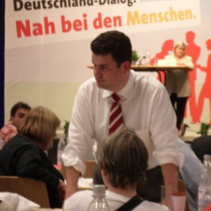 Hubertus Heil nah bei den Menschen