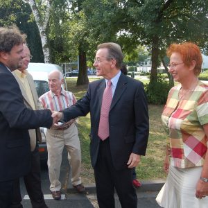 Guido van den Berg begrüßt Franz Müntefering