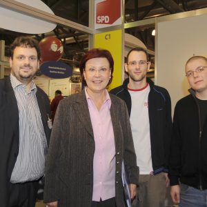Guido van den Berg, Heidemarie Wieczorek-Zeul, Martin Krupp und Martin Lauscher