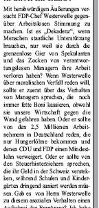 Anzeige in der Sonntags-Post vom 20.02.2010