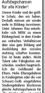 Anzeige in der Sonntags-Post vom 17.04.2010
