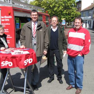 Stand auf dem Pulheimer Marktplatz