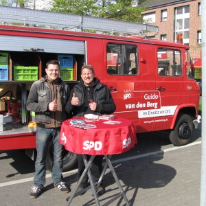 Am Rande des Wochenmarktes in Stommeln