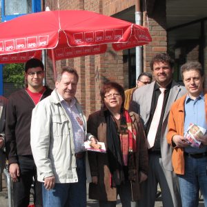 SPD-Stand in Sinnersdorf