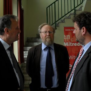 Wilfried Effertz, Wolfgang Thierse und Guido van den Berg