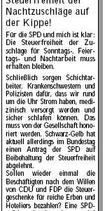 Anzeige in der Werbepost am 05.05.2010