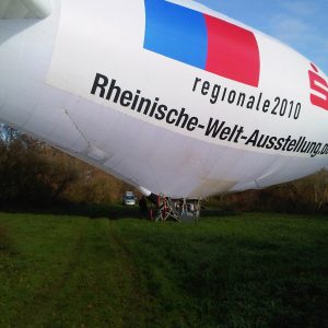 Ein Zepelin der Regionalen 2010 stand bereit