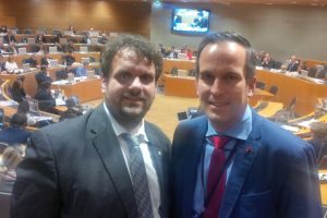 Guido van den Berg MdL mit Arndt Kohn MdEP in Straßburg